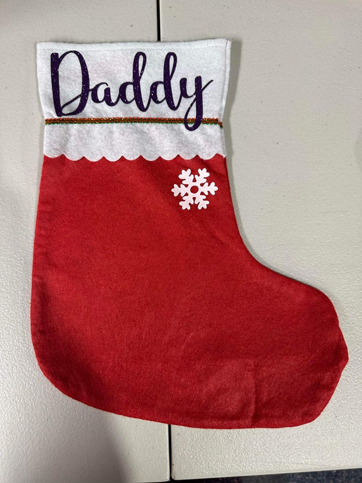 Red Custom Stocking