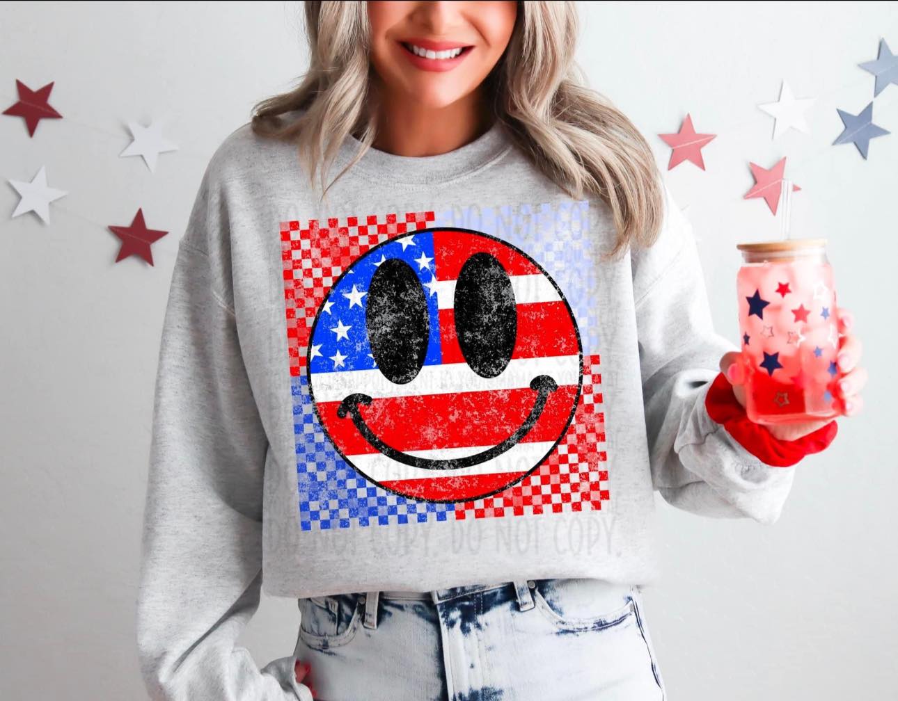 Smile Red White Blue