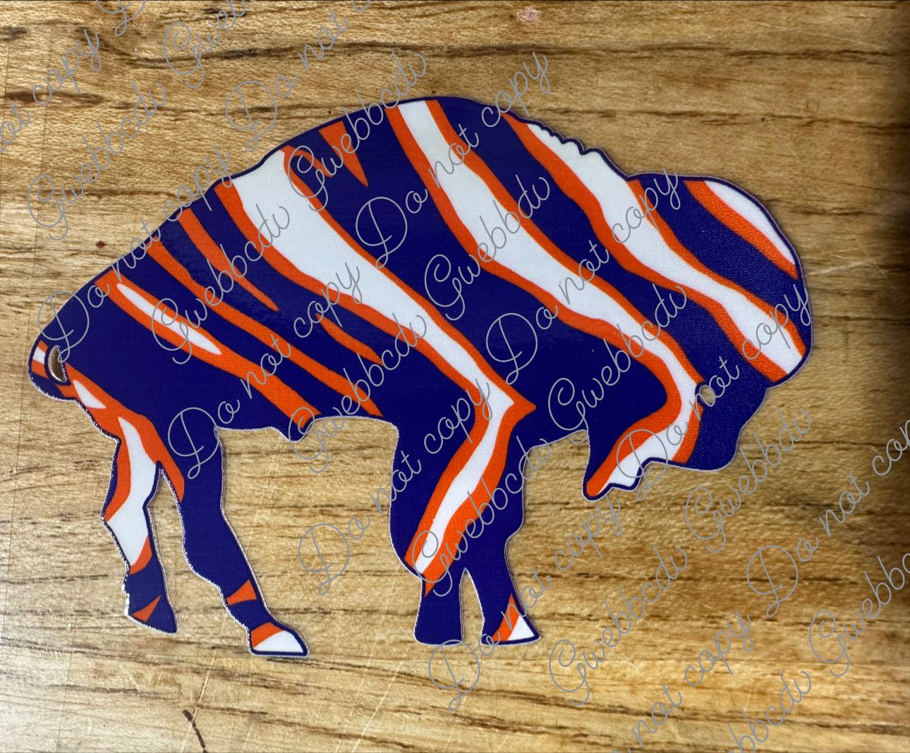 Lacrosse Zubaz Buffalo Decal