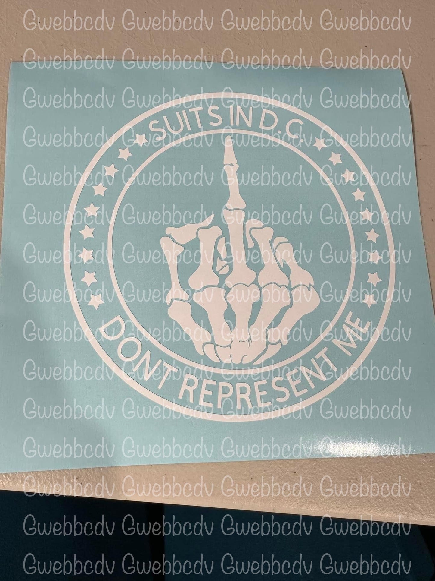 Suits In DC Car Decal