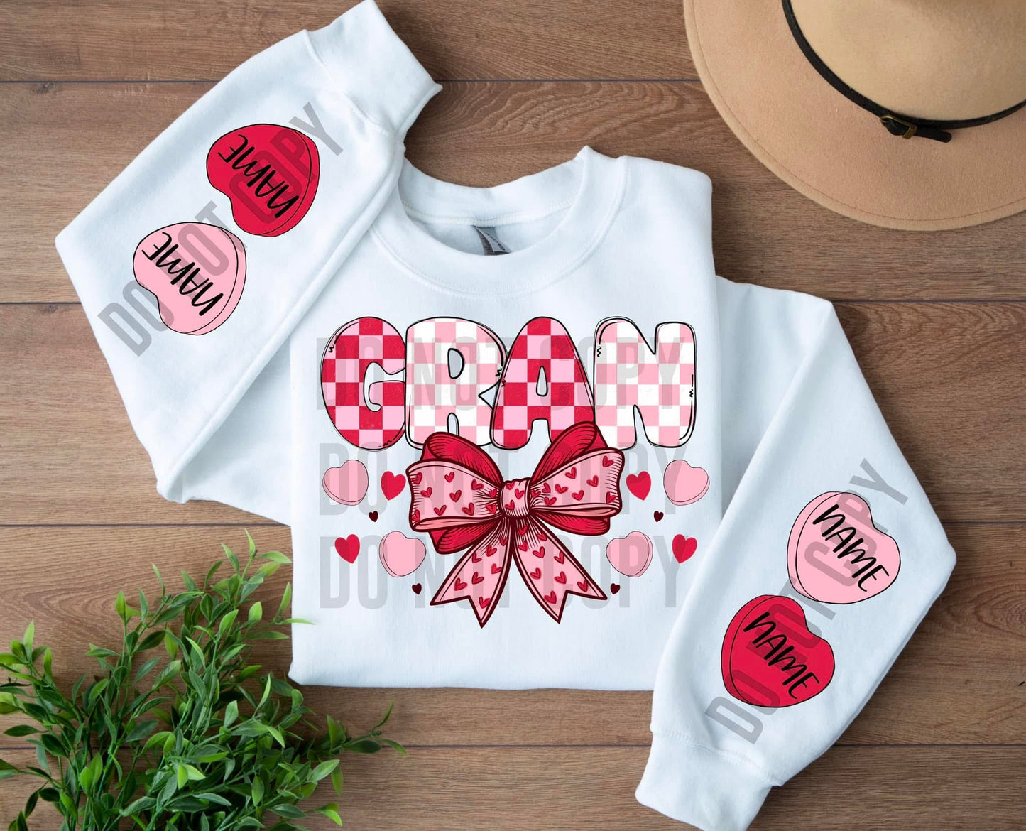 Valentine Name with Hearts
