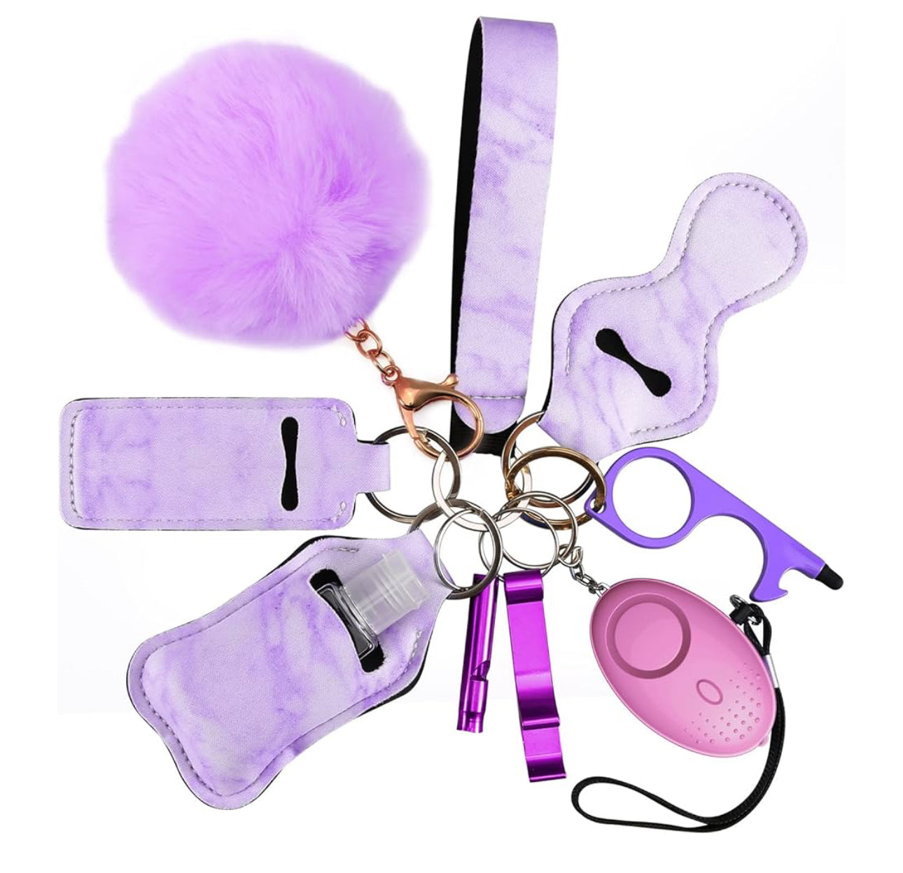 10 Piece Safety Keychain