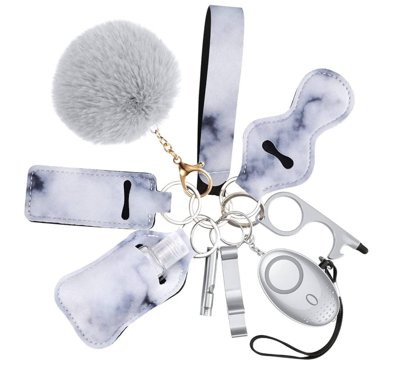 10 Piece Safety Keychain