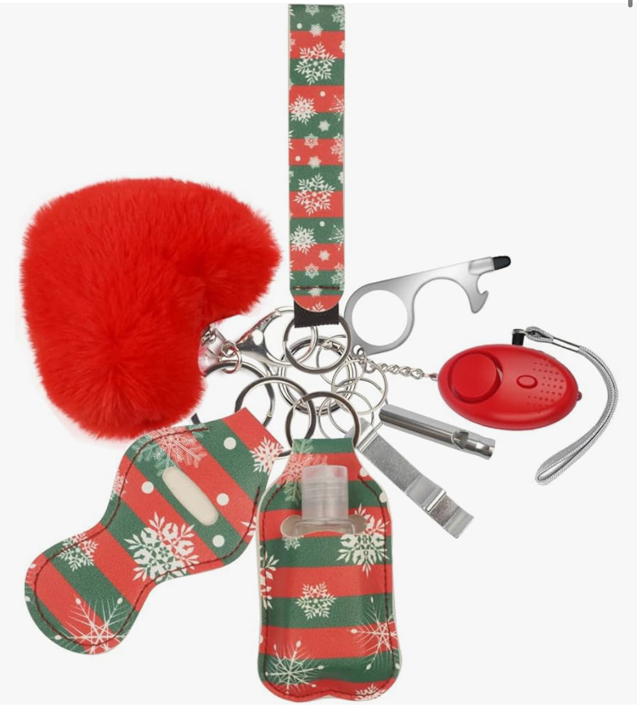 9 Piece Safety Keychain