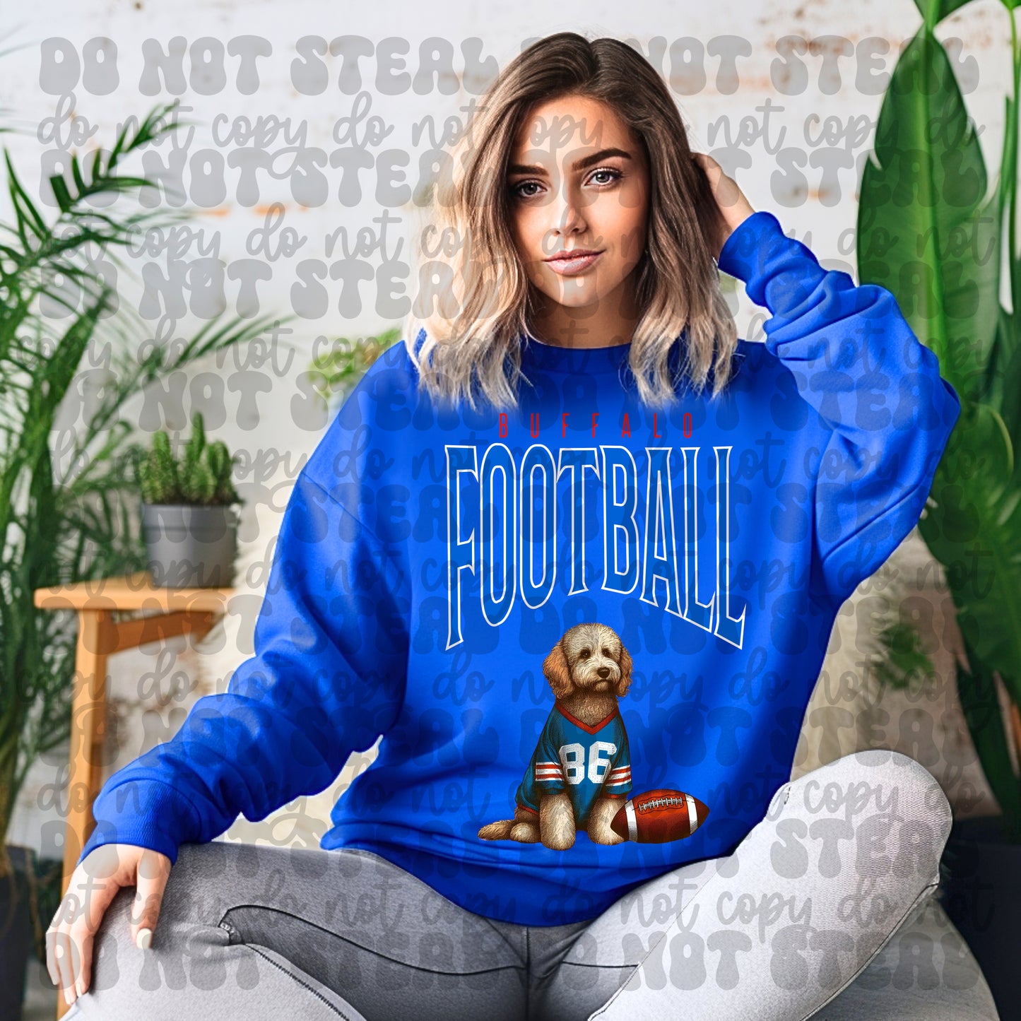 Buffalo Football Golden Doodle