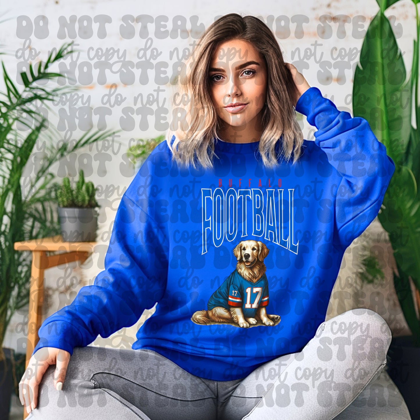 Buffalo Football Golden Retriever