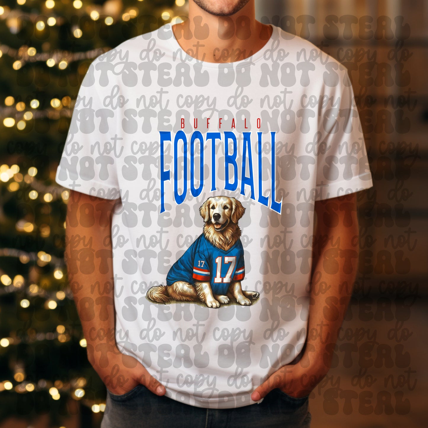 Buffalo Football Golden Retriever