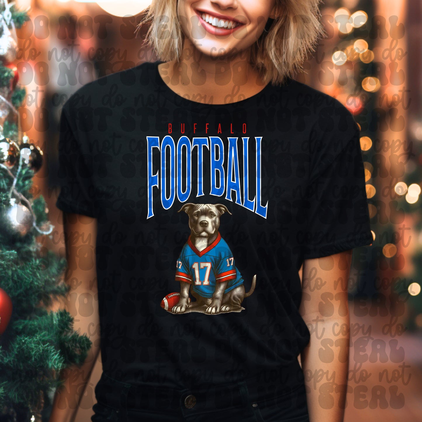 Buffalo Football Gray Pitbull
