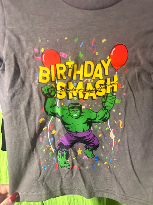 Hulk Birthday Short Sleeve Shirt