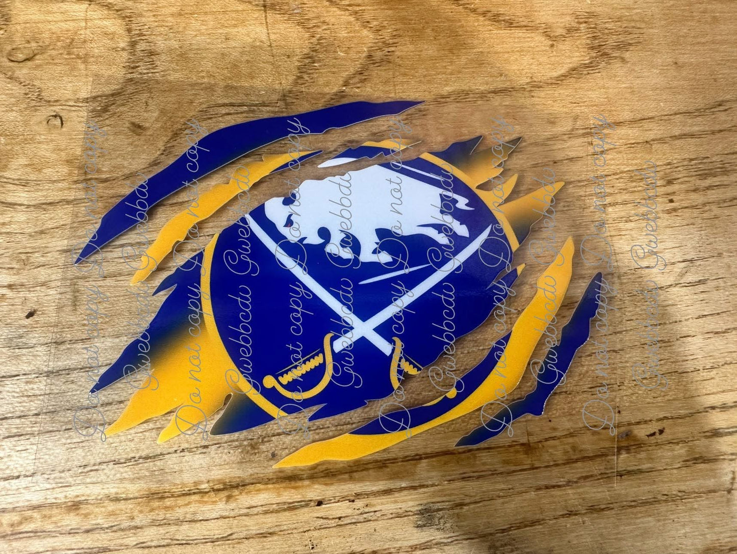 Ripped Hockey Decal