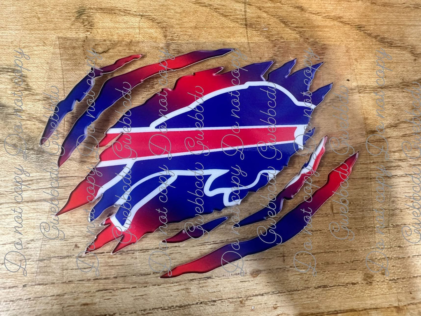 Ripped Football Decal