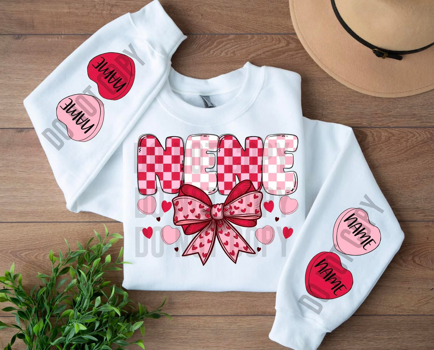 Valentine Name with Hearts