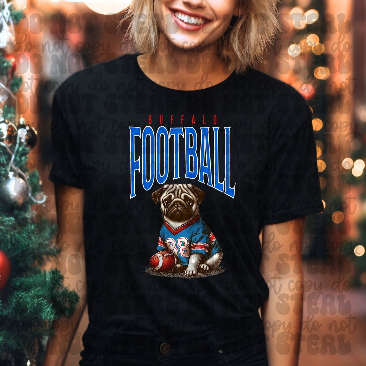 Buffalo Football Pug
