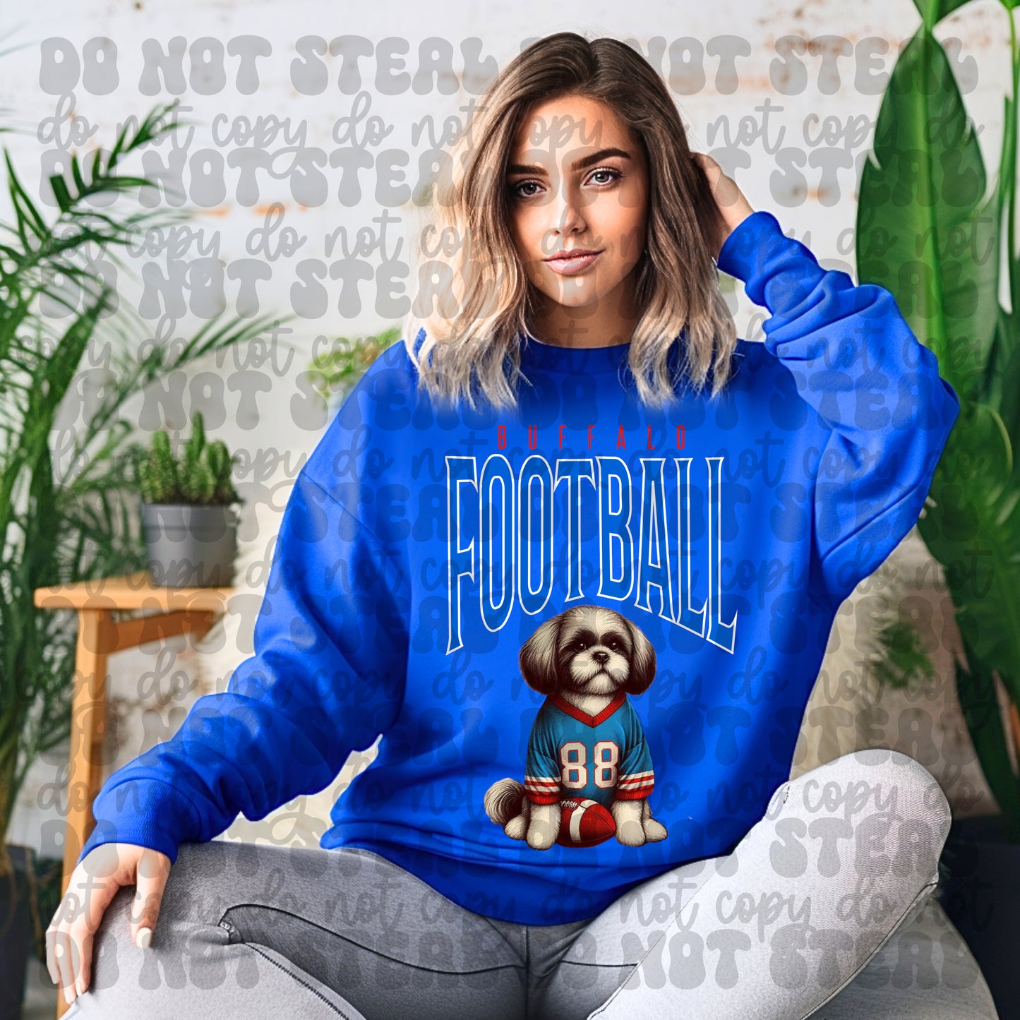 Buffalo Football Shih Tzu