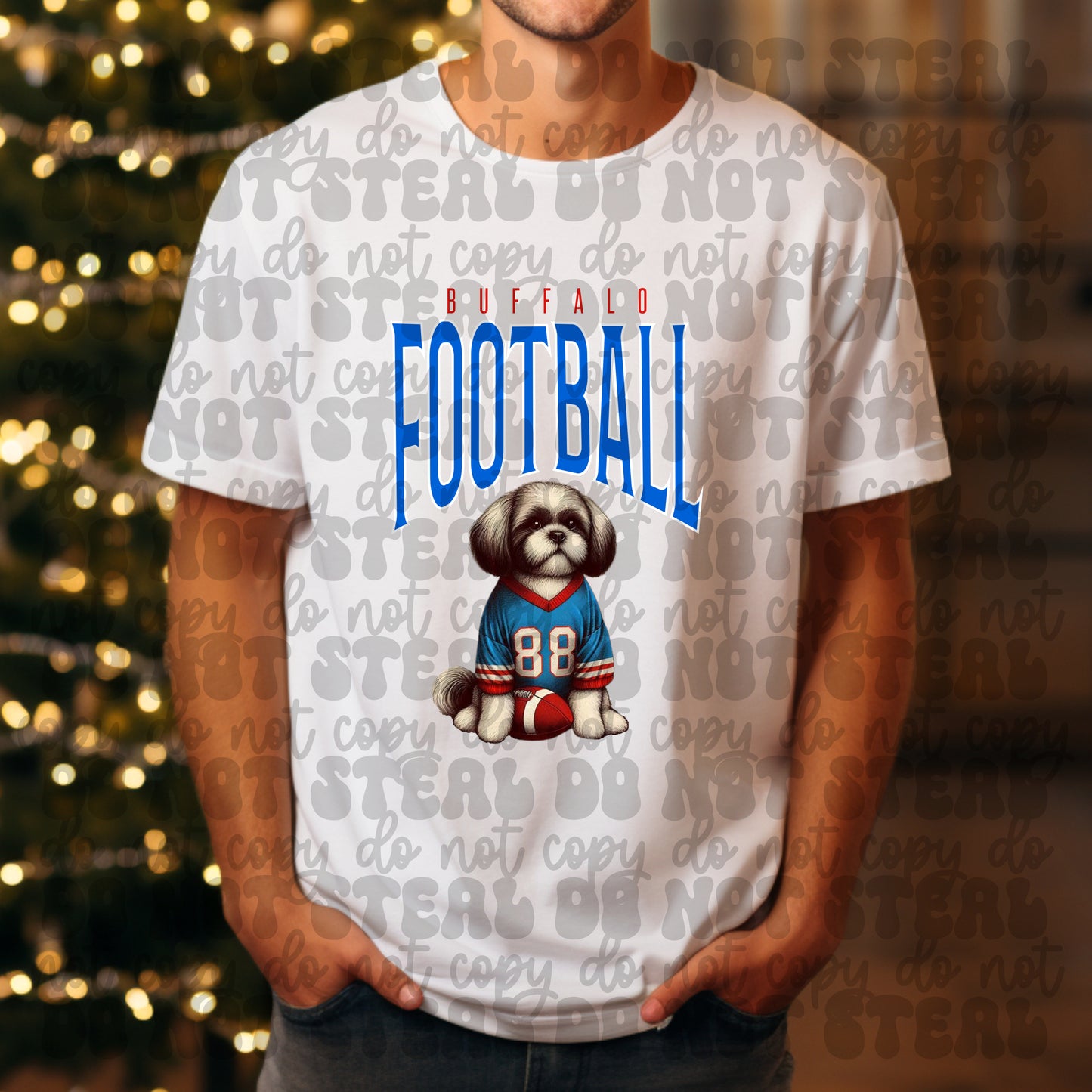 Buffalo Football Shih Tzu