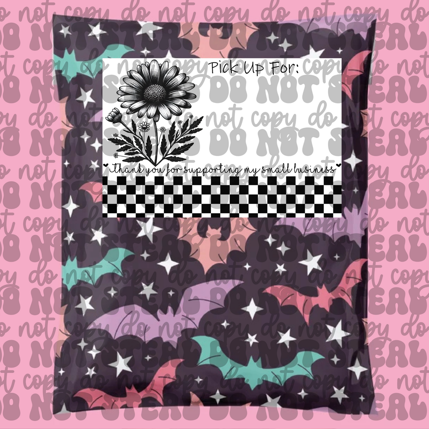 Daisies Pick Up Label