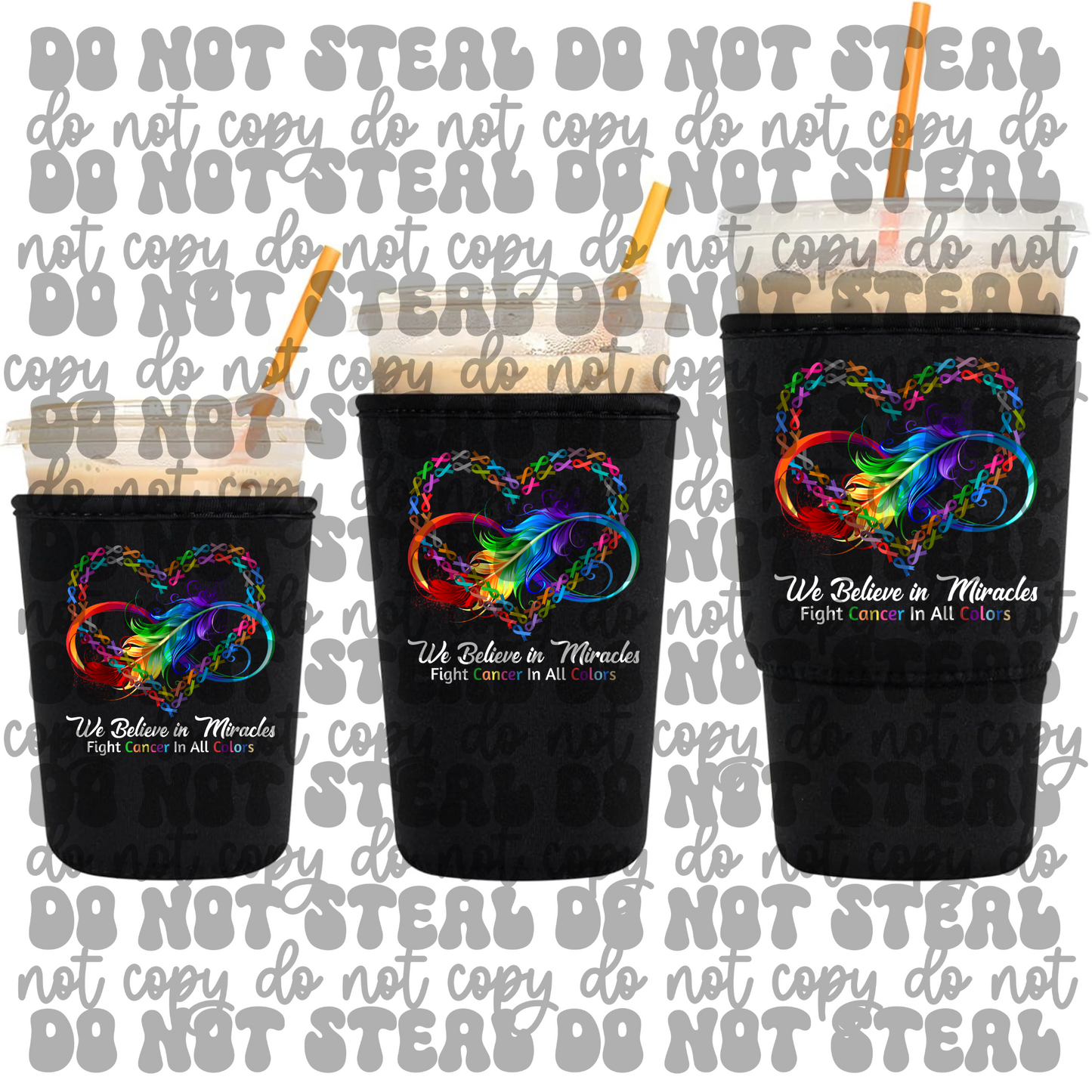 Fight For Cancer Infinity Koozie