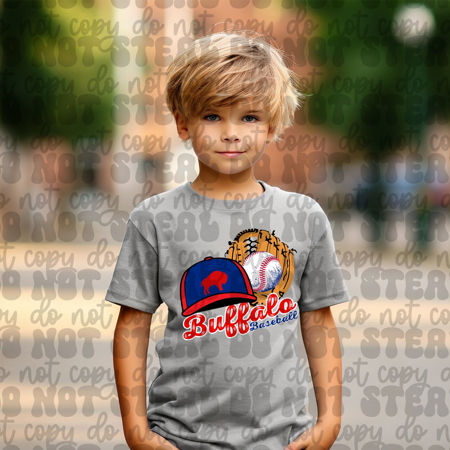 Buffalo Baseball Hat Glove Ball