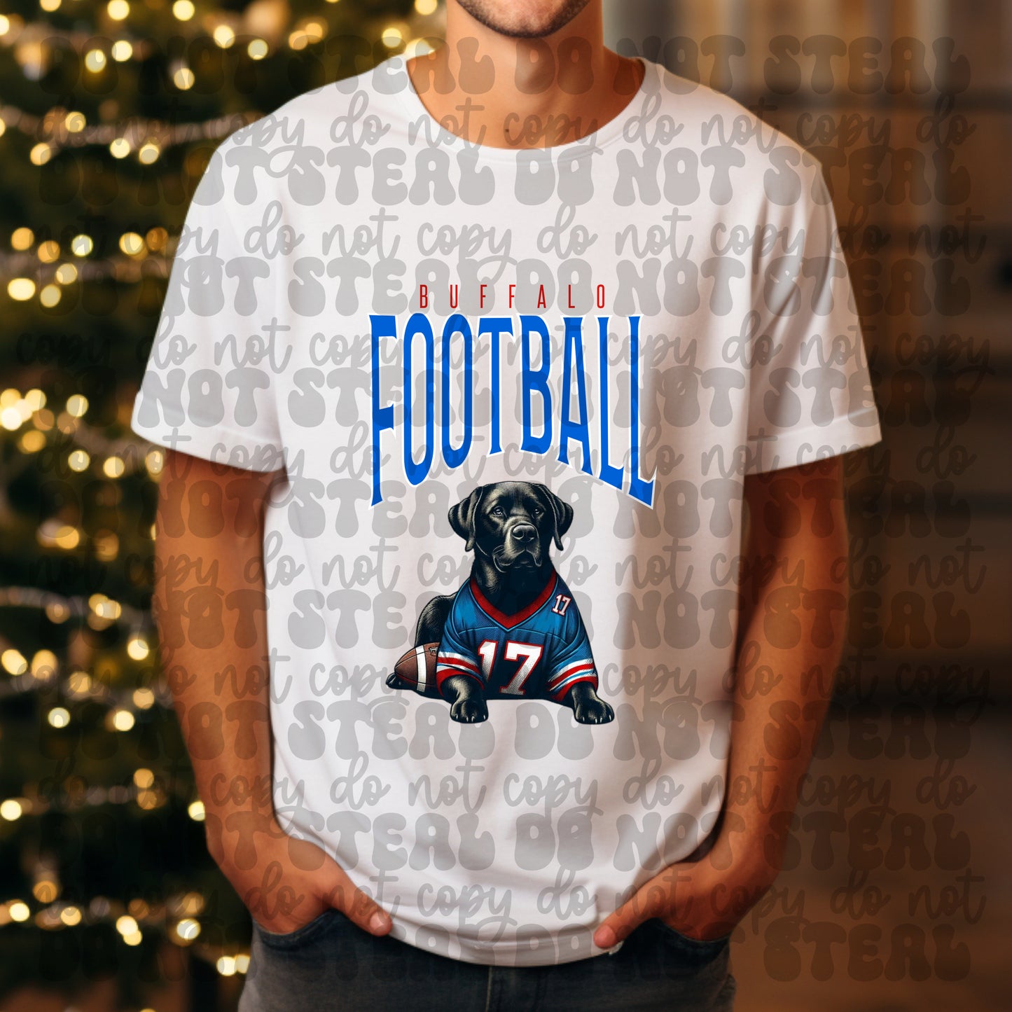Buffalo Football Black Lab