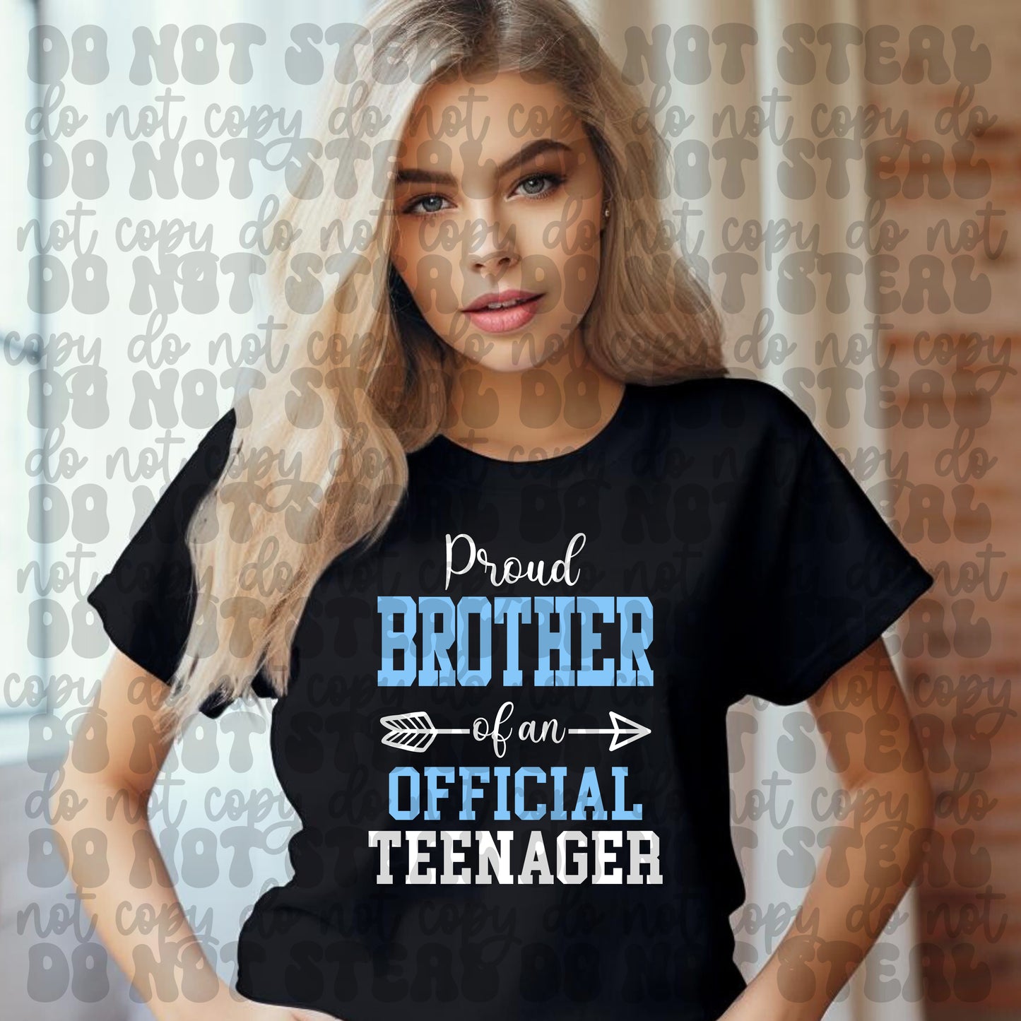 Official Teenager And Family Blue