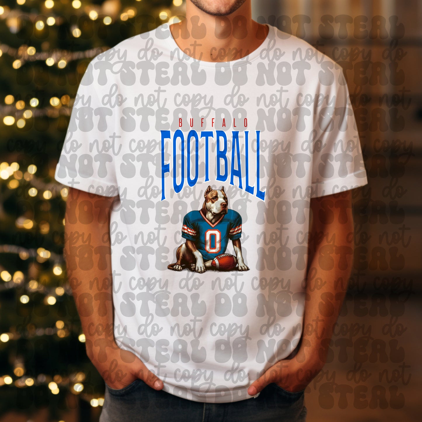 Buffalo Football Brown Pitbull