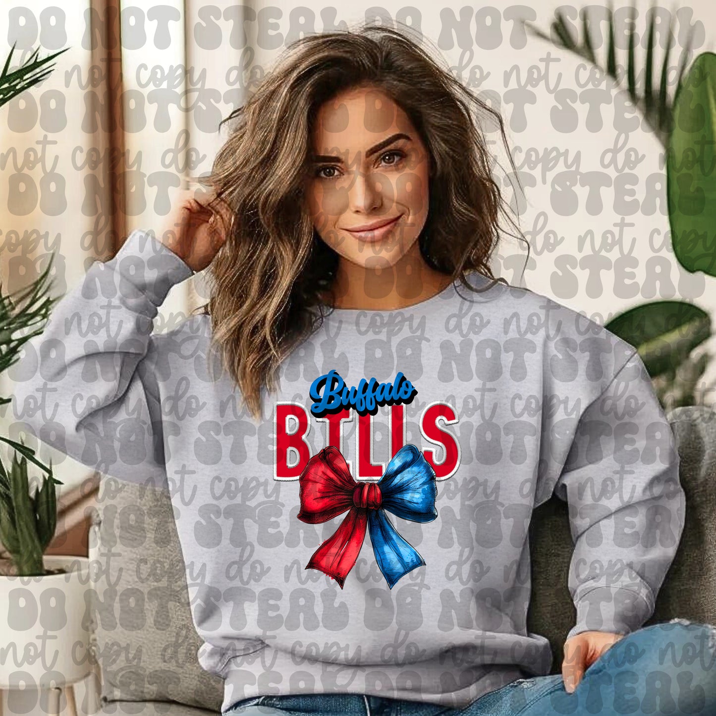 Buffalo Football Bow
