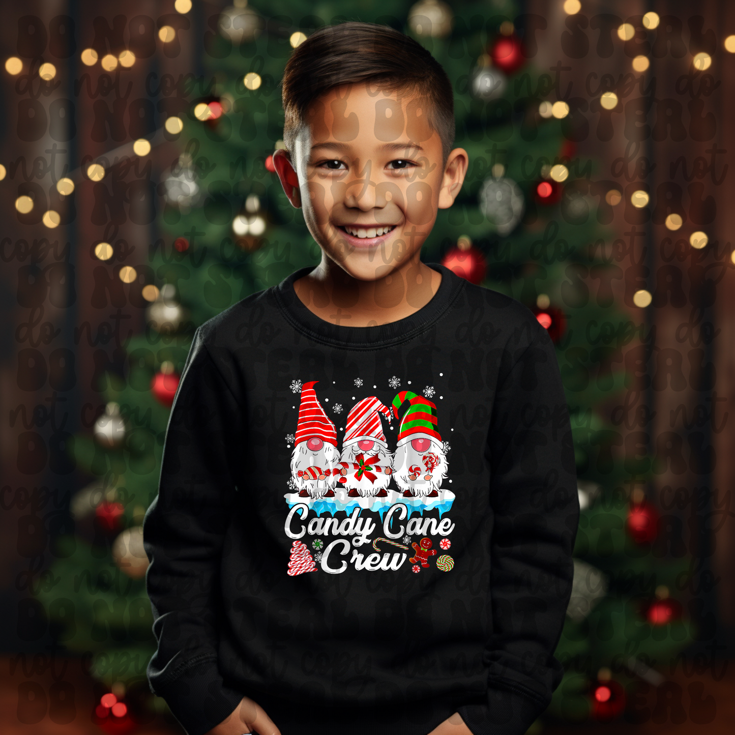 Candy Cane Crew Gnome