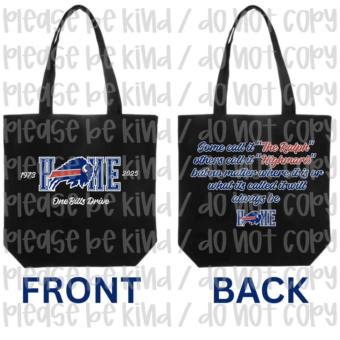 Home One Bills Drive Ralph Tote Bag