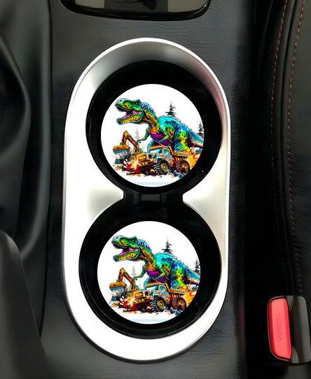 Dino Car Coasters