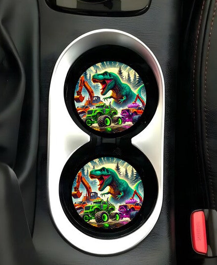 Dino Car Coasters
