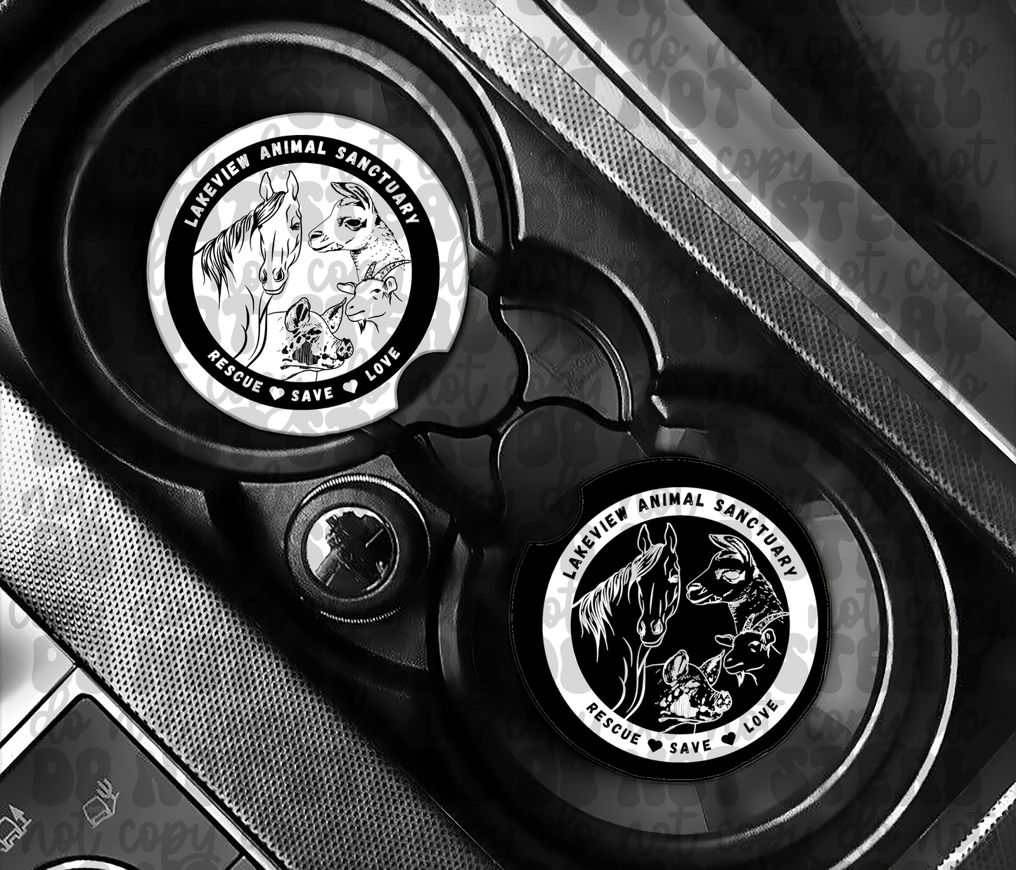 Lakeview Animal Sanctuary Car Coaster