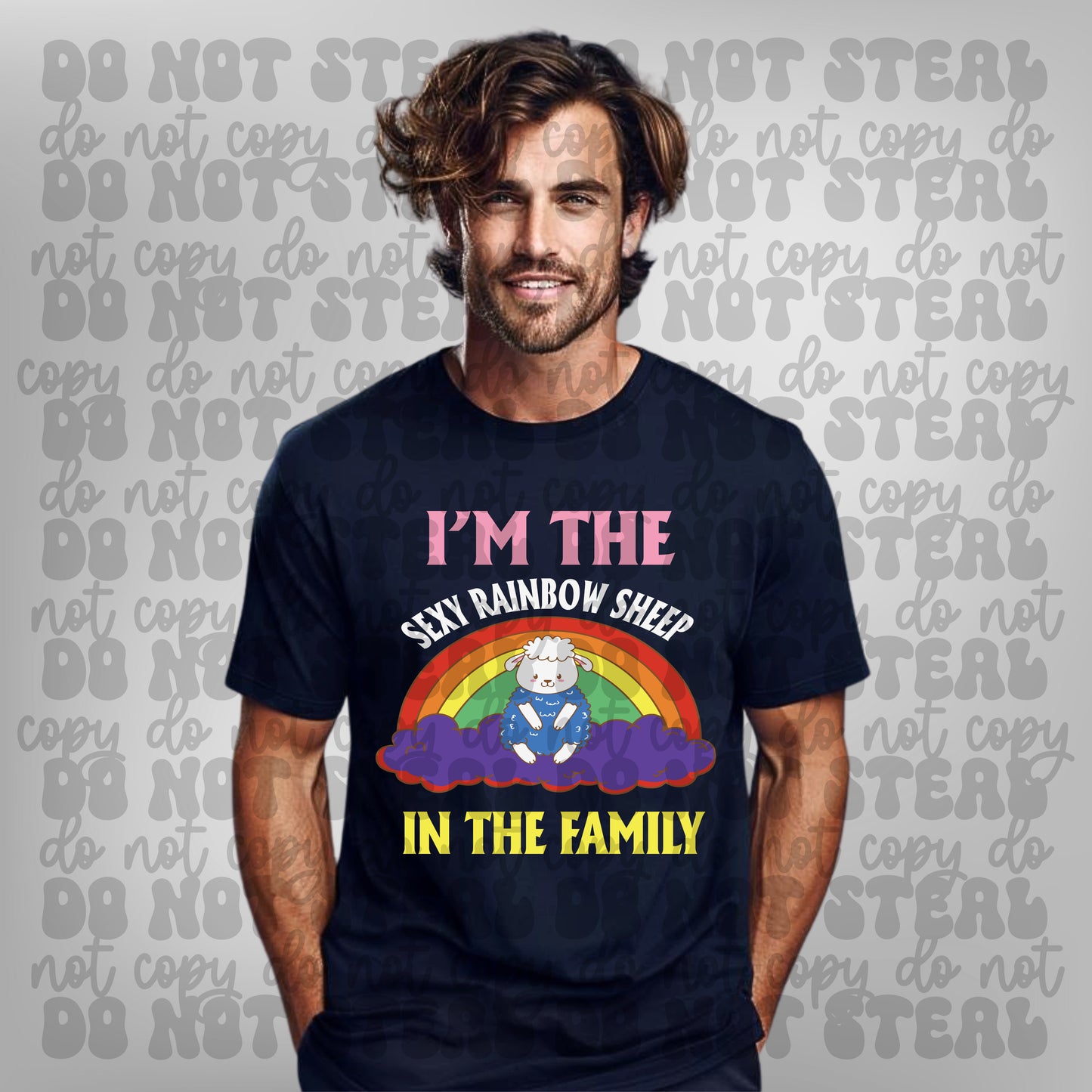 Sexy Rainbow Sheep Of The Family