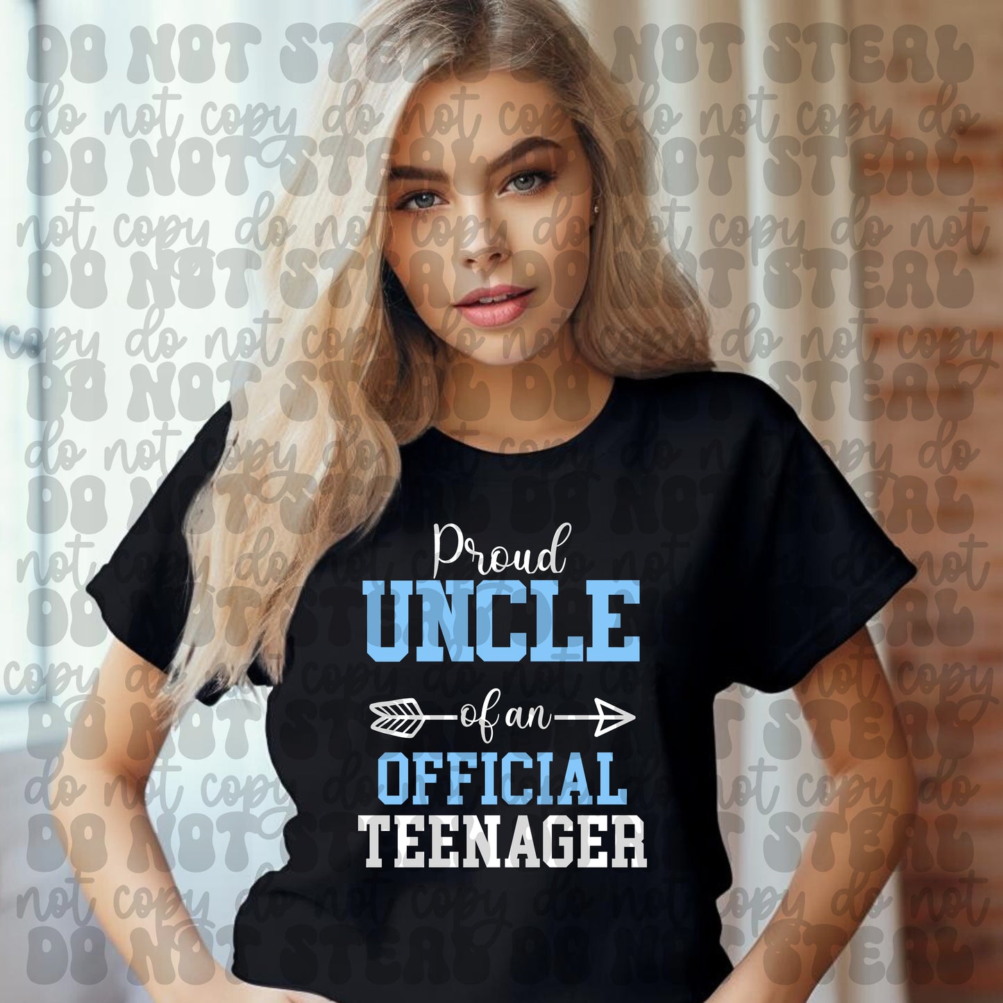 Official Teenager And Family Blue