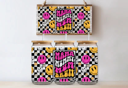 Mama Mum Bruh 16oz UV DTF Cup Wrap