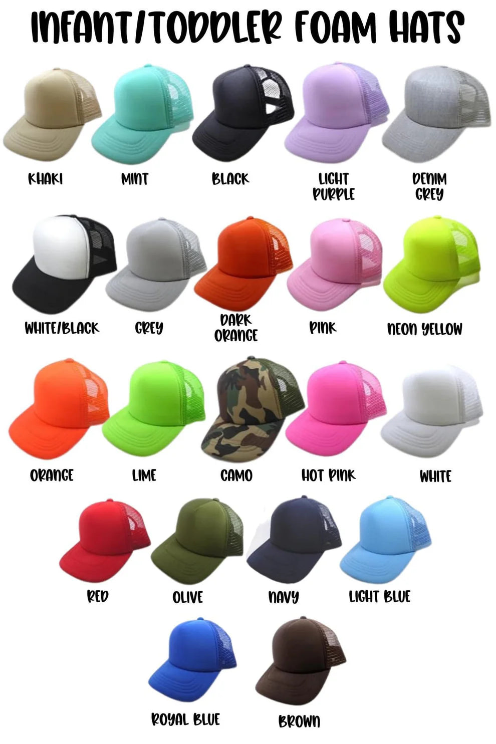 Outline Foam Hats