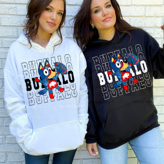 Faux Glitter Bluey Buffalo