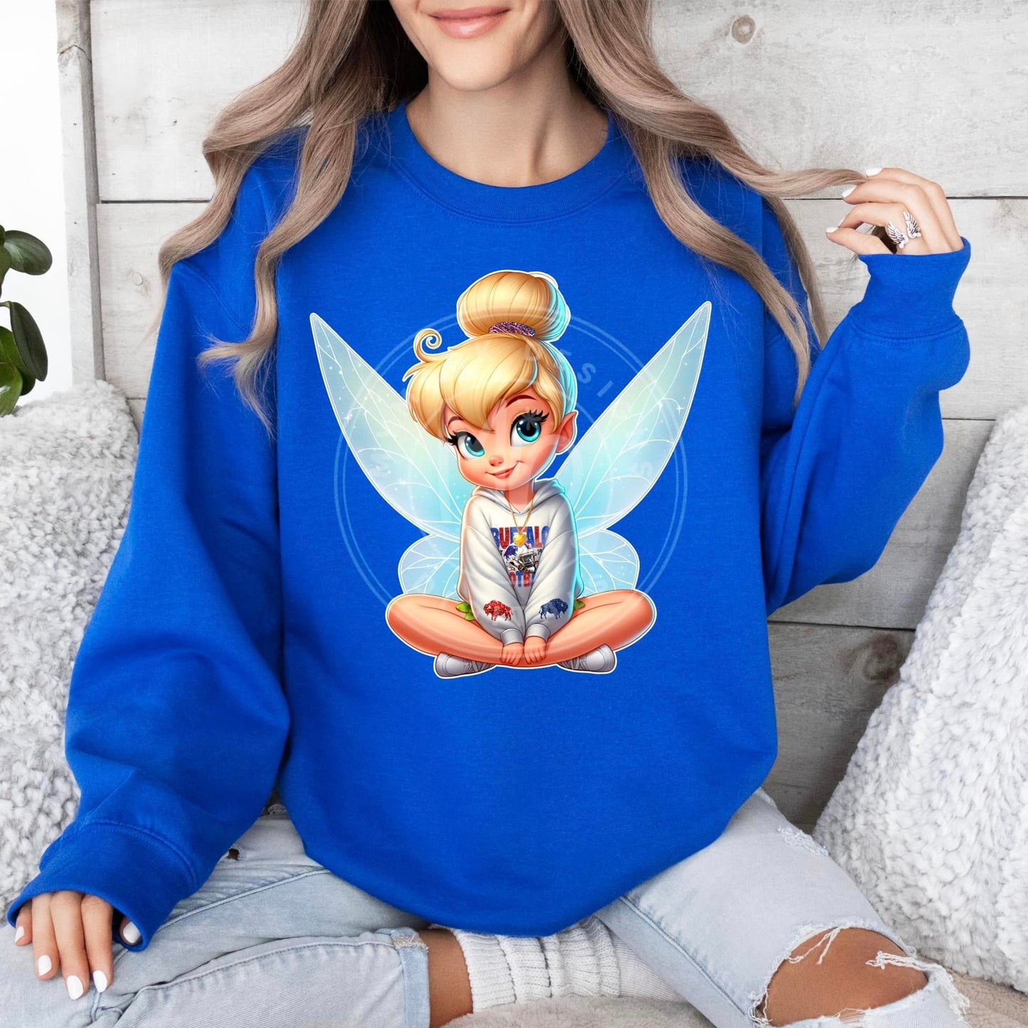 Tink White Hoodie Buffalo