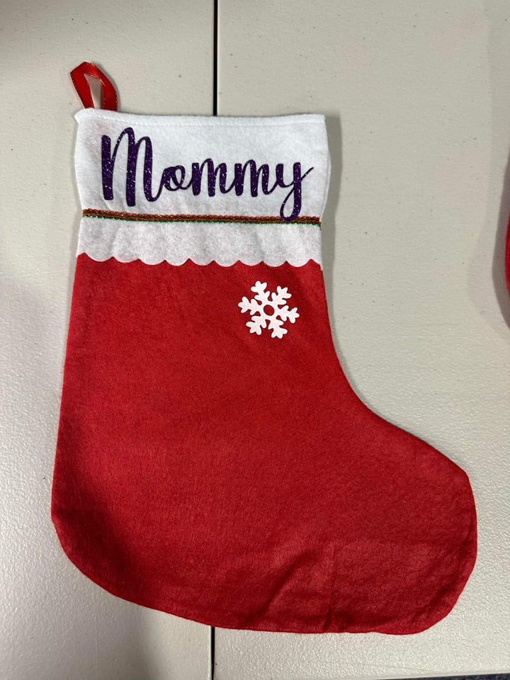 Red Custom Stocking