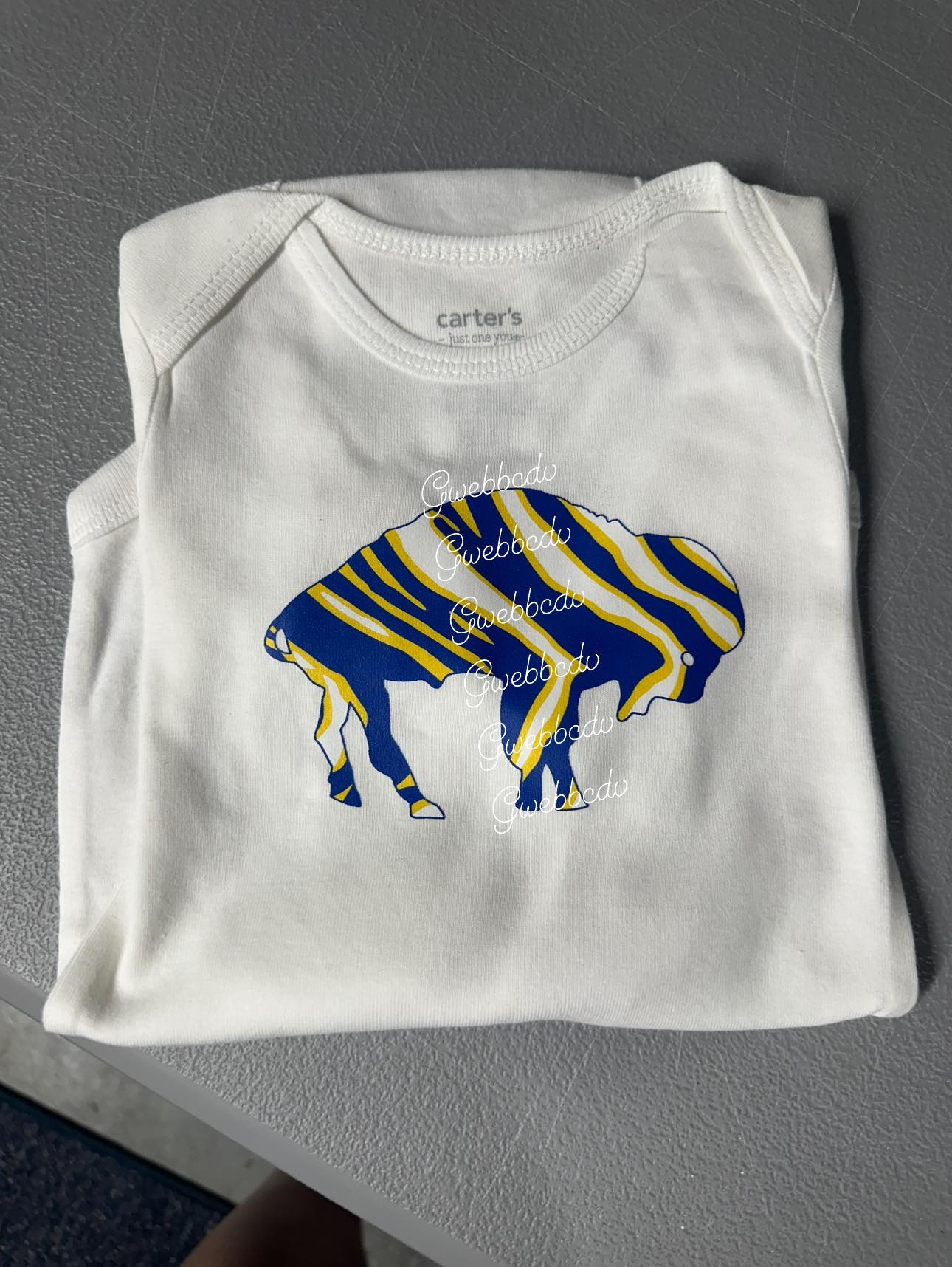 Sabres Zebra Buffalo Onesie