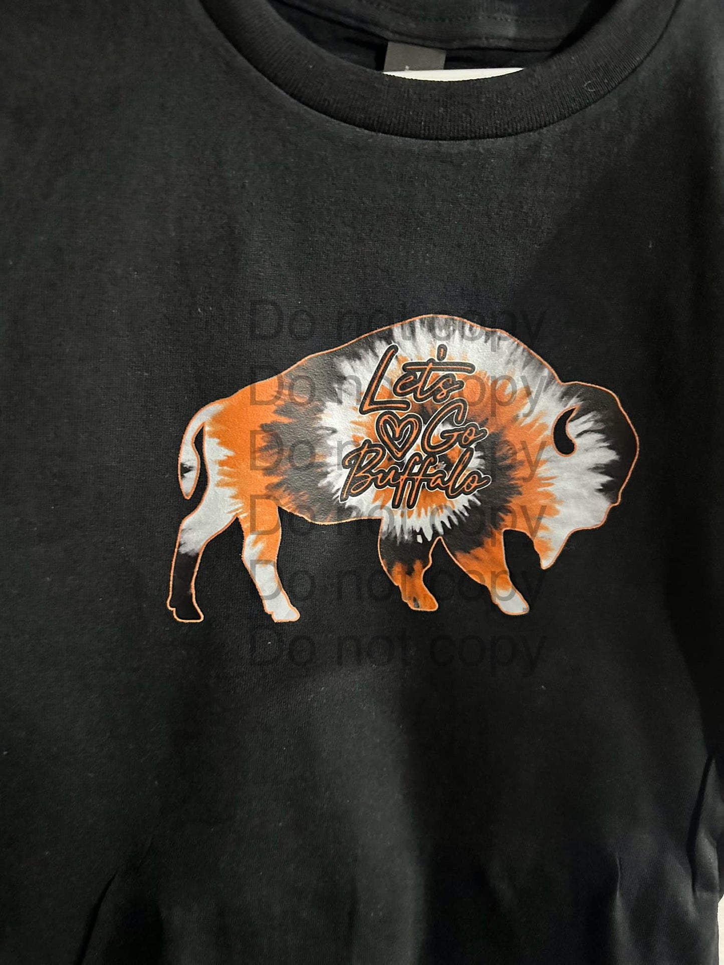 Lets Go Buffalo Tye Dye Tshirt