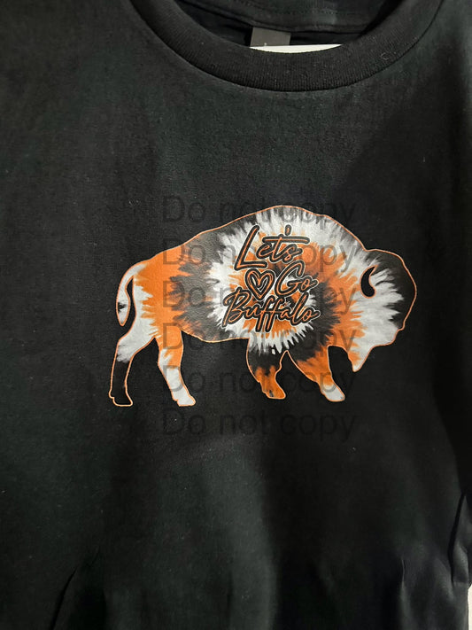 Lets Go Buffalo Tye Dye Tshirt