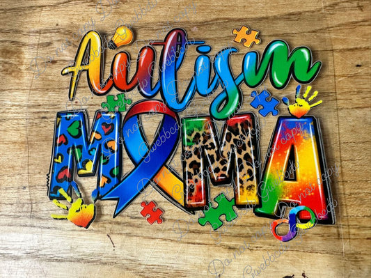 Autism Mom Ribbon Decal