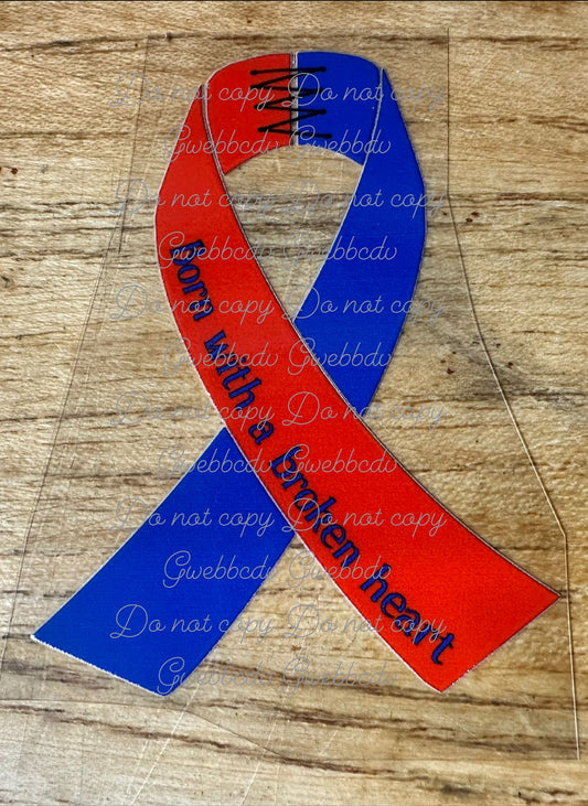 Born With A Broken Heart Decal