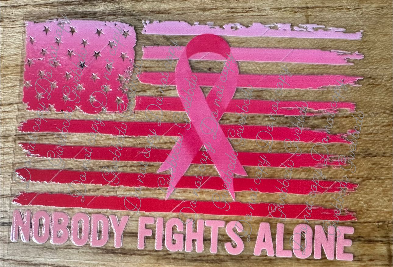 Nobody Fights Alone Flag Decal