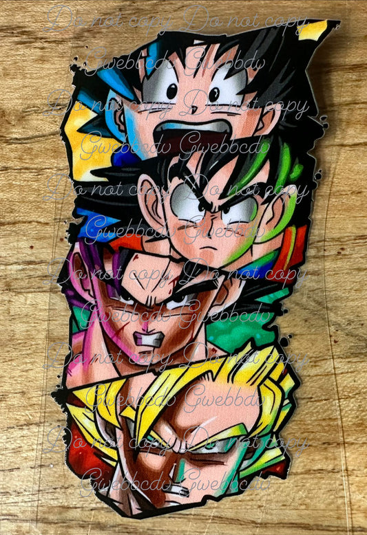 Goku Forms Decal