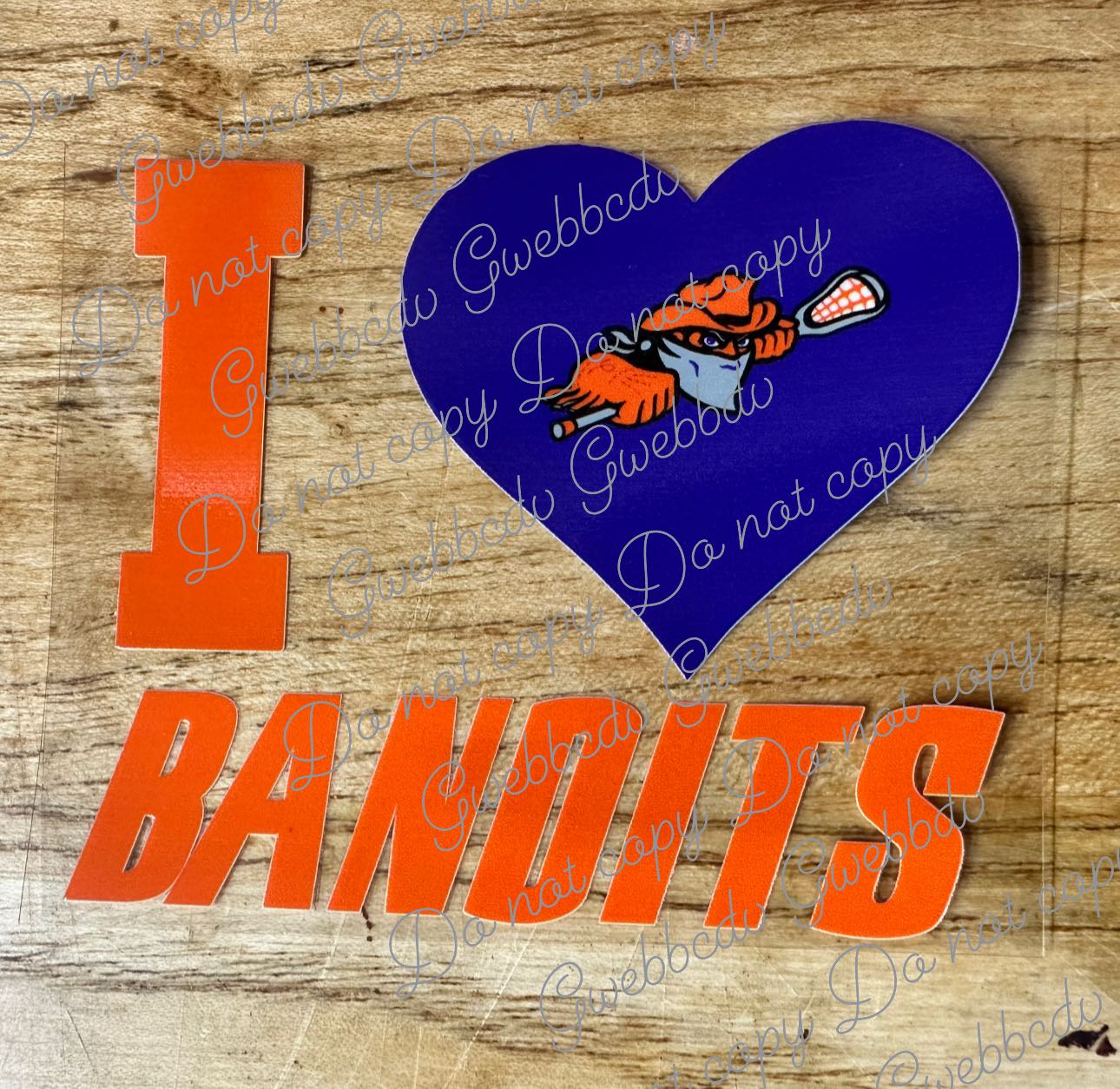 I Love Bandits Decal