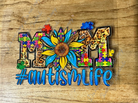Autism Life Flower Decal