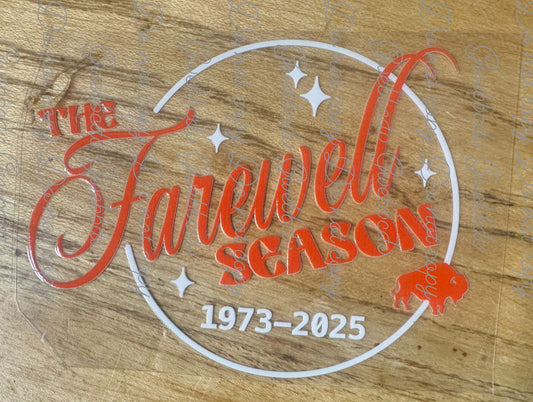 Farewell Season Decal