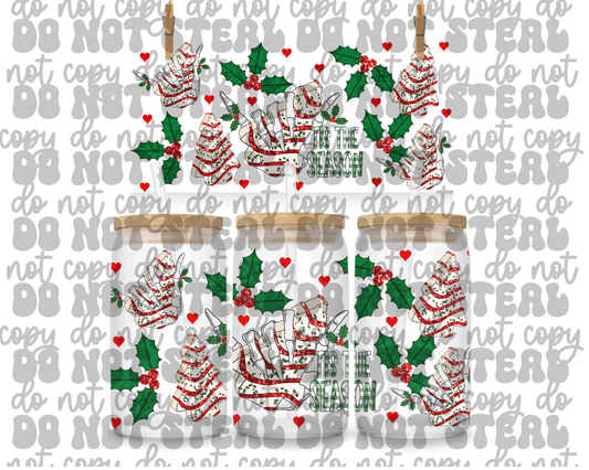 Tis The Season 16oz UV DTF Cup Wrap