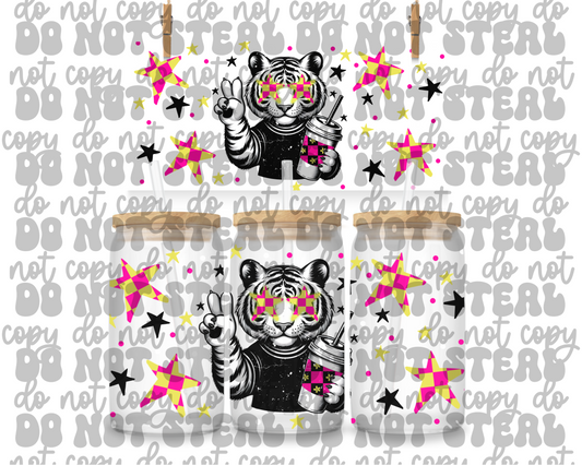 Tiger 16oz UV DTF Cup Wrap